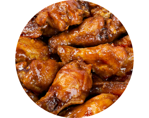 plate of buffalo wings